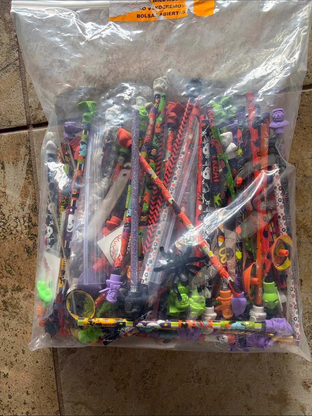 Halloween Party Favors Assorted Pencils Erasers Themed Spooky Holiday Witch